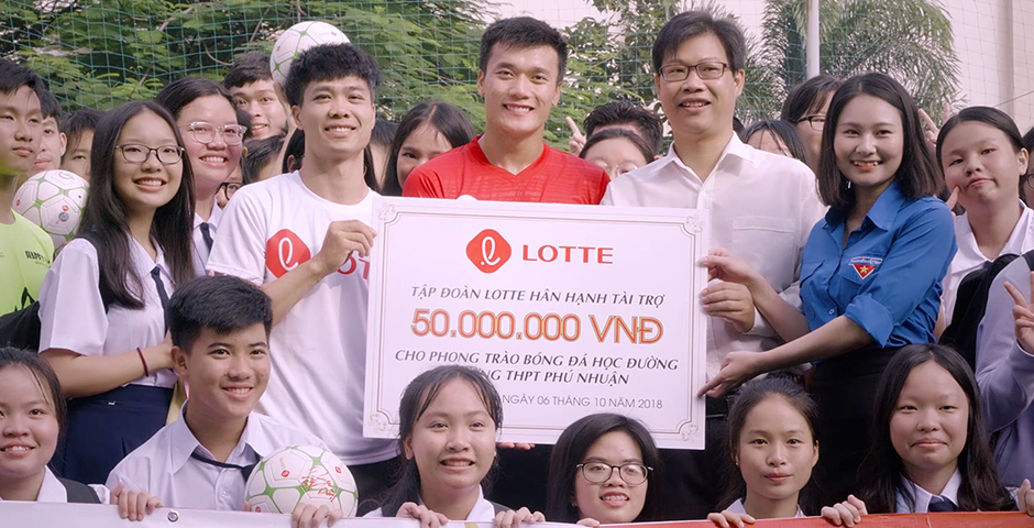 [Việt Nam] Chiến dịch LOTTE Bóng đá học đường